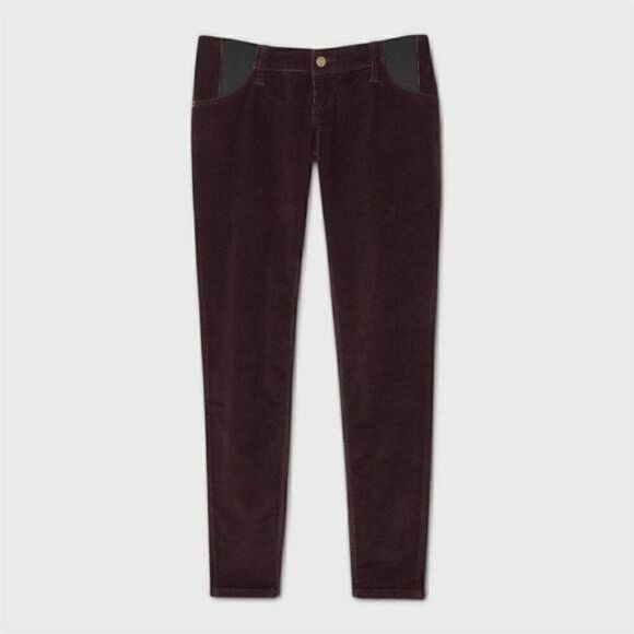 Isabel Maternity Velvet Pants Sz 10 - Picture 4 of 11